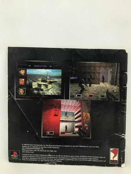 PS1 TOM CLANCY'S RAINBOW SIX INSTRUCTION BOOKLET ENGLISH