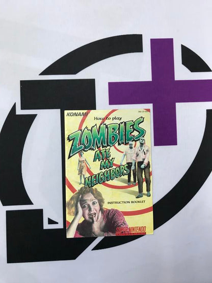 SNES ZOMBIES ATE MY NEIGHBORS INSTRUCTION BOOKLET ENGLISH
