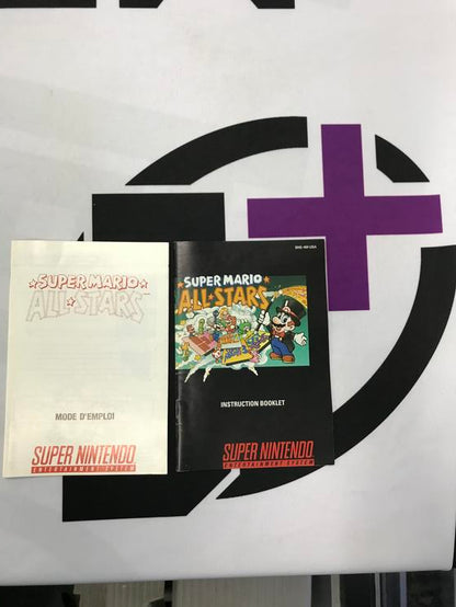 SNES SUPER MARIO ALL-STARS INSTRUCTION BOOKLET BILINGUAL