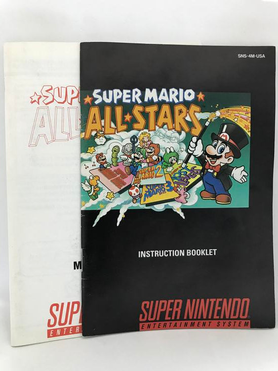 SNES SUPER MARIO ALL-STARS INSTRUCTION BOOKLET BILINGUAL