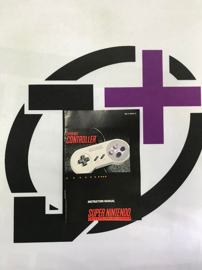 SNES CONTROLLER INSTRUCTION BOOKLET BILINGUAL (usagé)