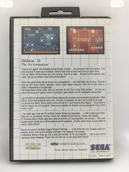 ZILLION II THE TRI FORMATION (COMPLETE IN BOX)