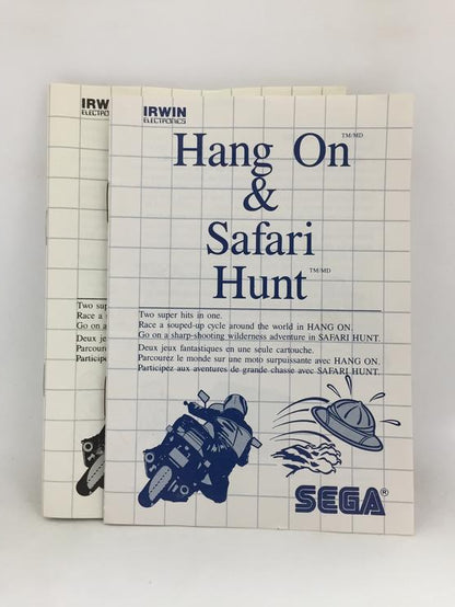 HANG ON & SAFARI HUNT (COMPLETE IN BOX)
