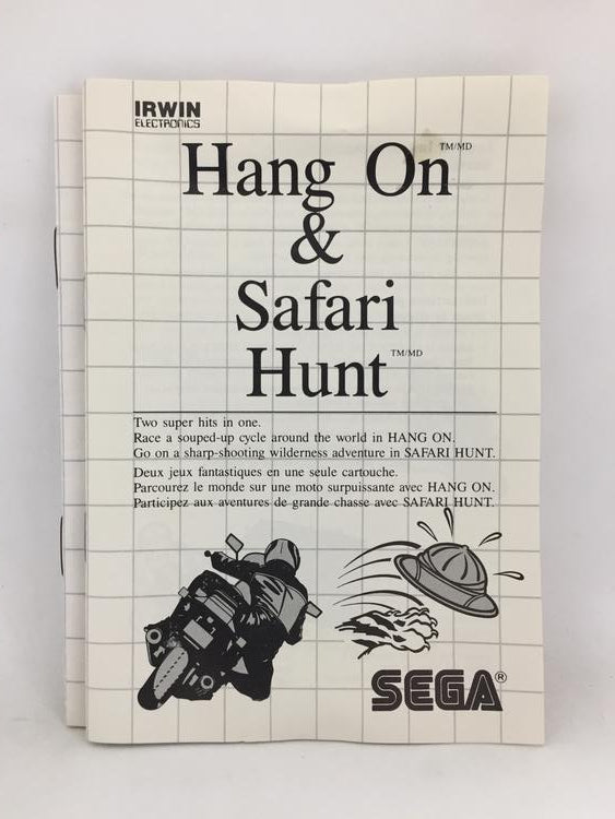 HANG ON & SAFARI HUNT (COMPLETE IN BOX)