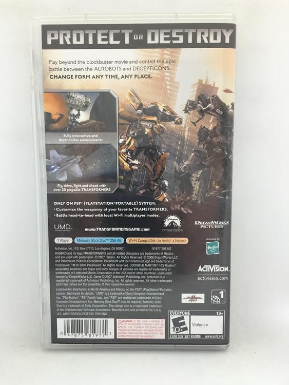 TRANSFORMERS THE GAME (COMPLETE IN BOX) (usagé)