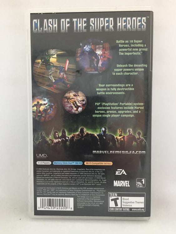 MARVEL NEMESIS RISE OF THE IMPERFECTS (COMPLETE IN BOX)