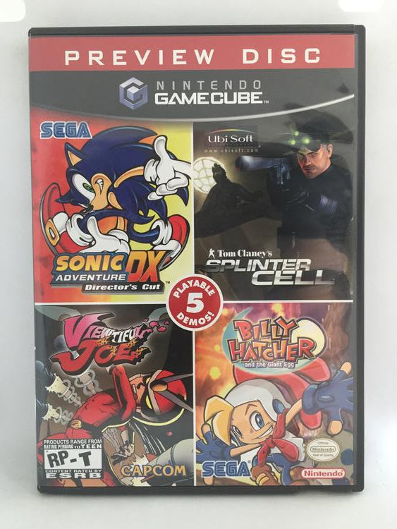NGC NINTENDO GAMECUBE PREVIEW DISC (BOX ONLY) (used)