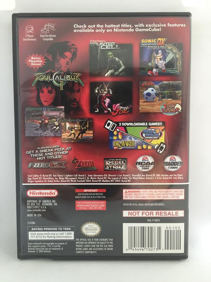 NGC NINTENDO GAMECUBE PREVIEW DISC (BOX ONLY) (used)