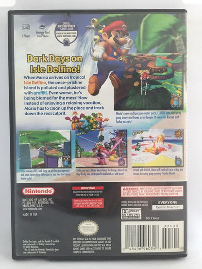 NGC Super Mario Sunshine (Box Only)
