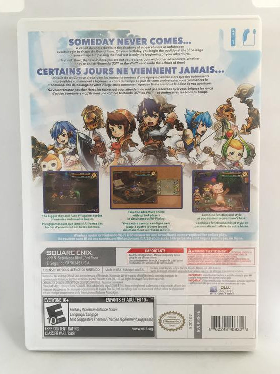 Wii FINAL FANTASY CRYSTAL CHRONICLES ECHOES OF TIME (BOX ONLY)