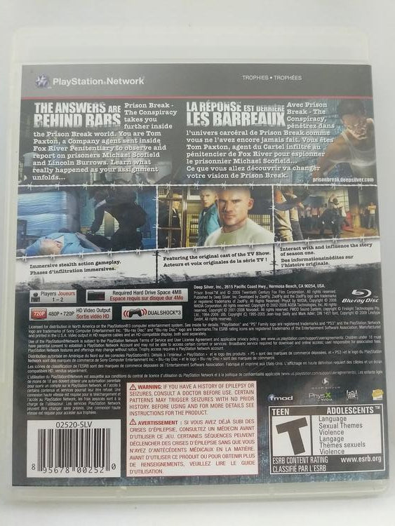 PRISON BREAK (COMPLETE IN BOX) (usagé)