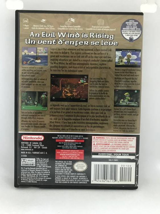 THE LEGEND OF ZELDA THE WIND WAKER AND OCARINA MASTER QUEST (WITH BOX) (usagé)
