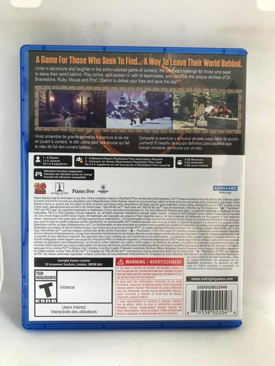 JUMANJI THE VIDEO GAME