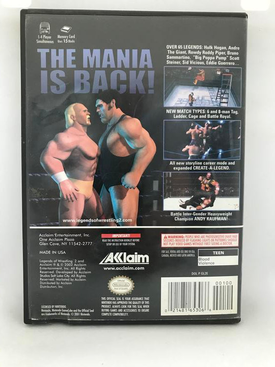LEGENDS OF WRESTLING II (COMPLETE IN BOX)