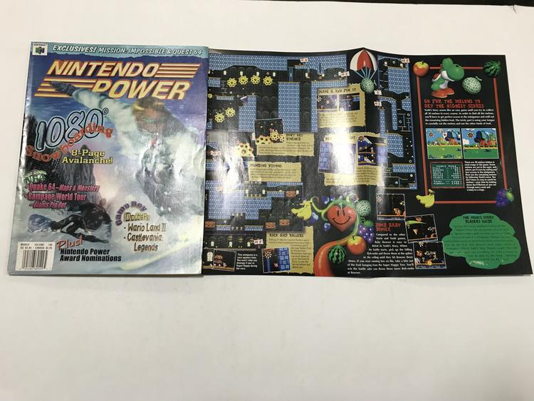 NINTENDO POWER GAMER MAGAZINE VOLUME 106 WITH POSTER - 1080 SNOWBOARDING