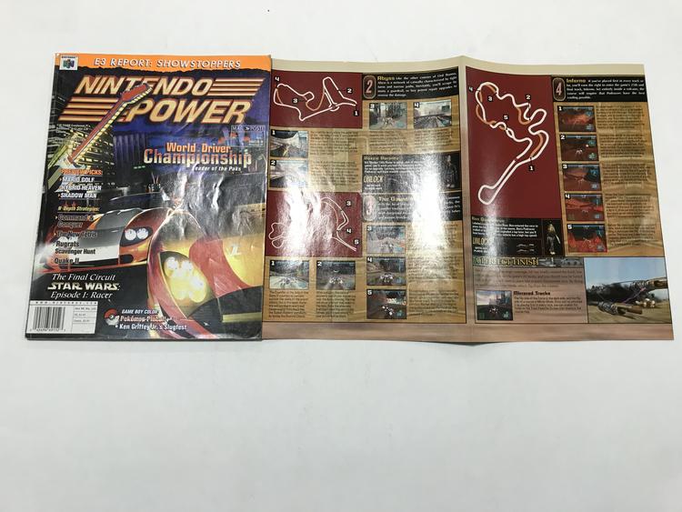NINTENDO POWER GAMER MAGAZINE VOLUME 122 WITH POSTER - WORLD DRIVER CHAMPIONSHIP