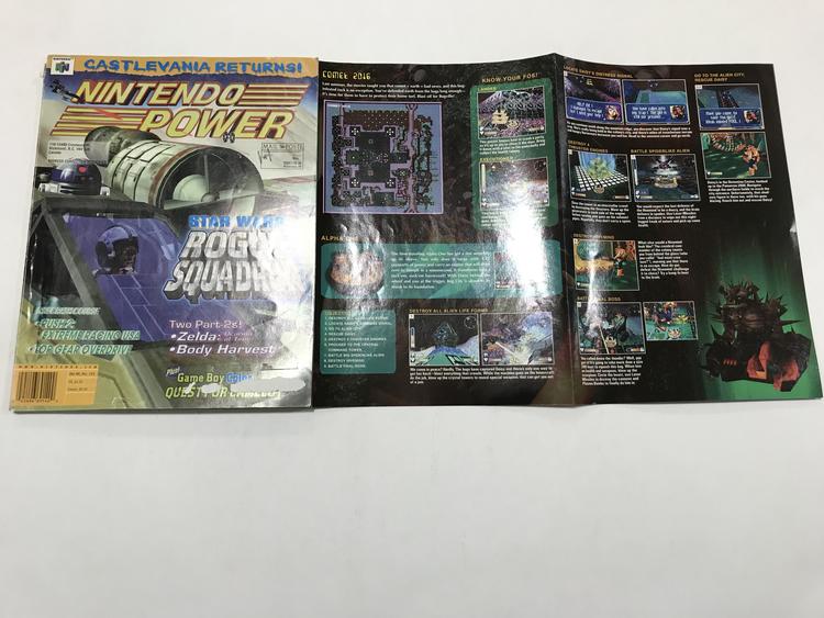 NINTENDO POWER GAMER MAGAZINE VOLUME 115 WITH POSTER - STAR WARS ROGUE SQUADRON