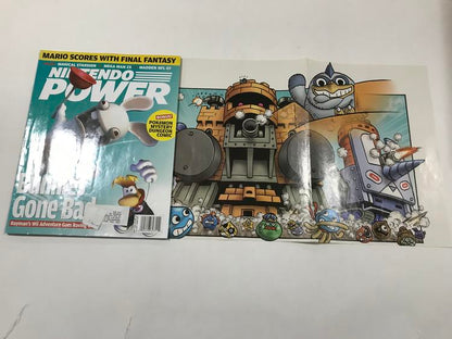NINTENDO POWER GAMER MAGAZINE VOLUME 207 WITH POSTER - RAYMAN RAVING RABBIDS