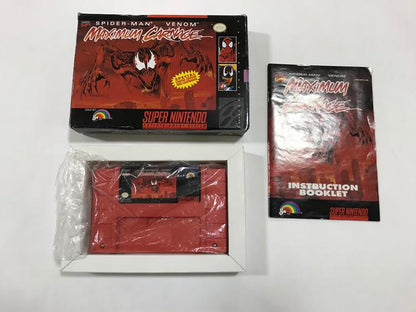 SPIDER-MAN VENOM MAXIMUM CARNAGE RED CARTRIDGE (COMPLETE IN BOX) (usagé)