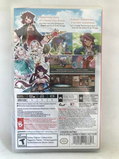 ATELIER SOPHIE 2 THE ALCHEMIST OF THE MYSTERIOUS DREAM