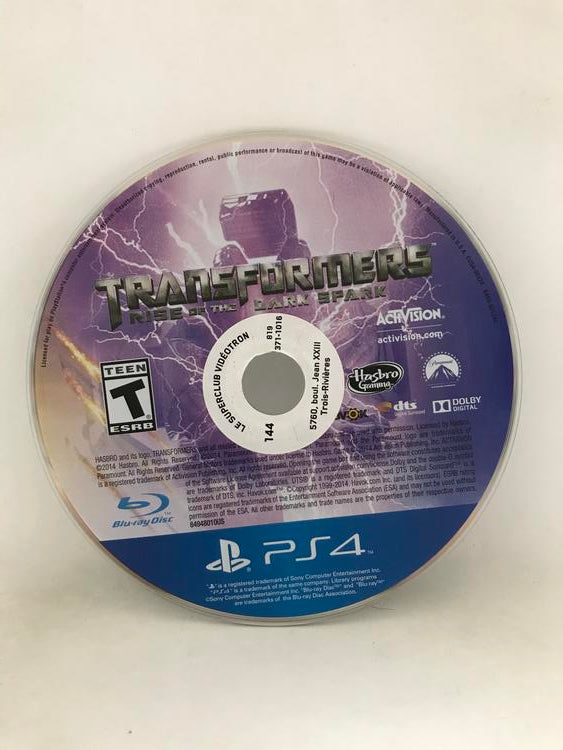 TRANSFORMERS RISE OF THE DARK SPARK (CD ONLY)