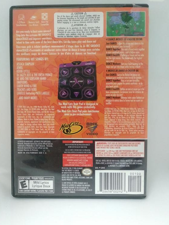 MC GROOVZ DANCE CRAZE GAME ONLY (COMPLETE IN BOX)