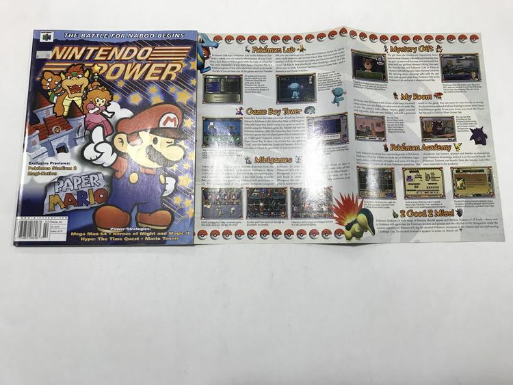 NINTENDO POWER GAMER MAGAZINE VOLUME 141 WITH POSTER - PAPER MARIO