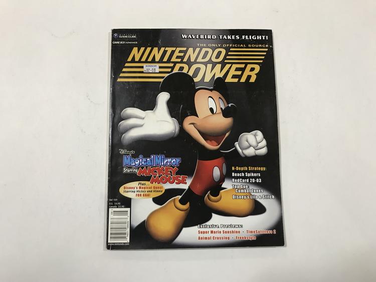 NINTENDO POWER GAMER MAGAZINE VOLUME 159 NO POSTER - MAGICAL MIRROR STARRING MICKEY MOUSE