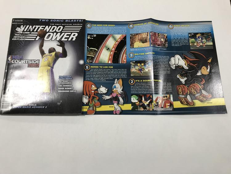 NINTENDO POWER GAMER MAGAZINE VOLUME 153 WITH POSTER - NBA COURTSIDE 2002