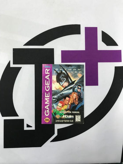 SGG BATMAN FOREVER INSTRUCTION BOOKLET ENGLISH