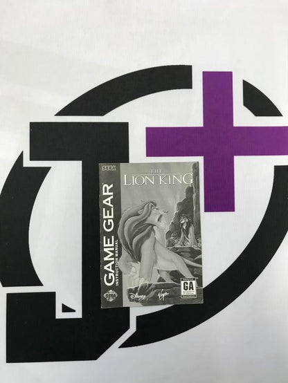 SGG THE LION KING INSTRUCTION BOOKLET ENGLISH
