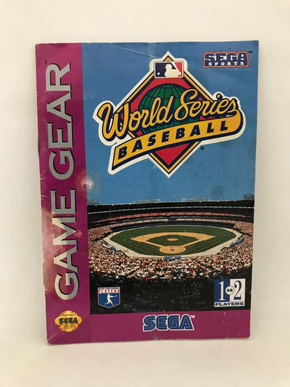SGG WORLD SERIES BASEBALL INSTRUCTION BOOKLET ENGLISH (usagé)