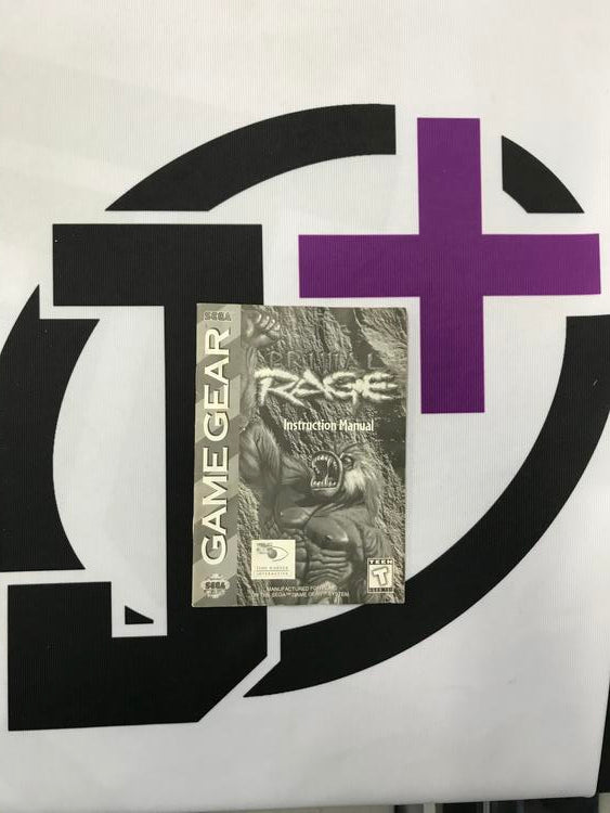 SGG PRIMAL RAGE INSTRUCTION BOOKLET ENGLISH