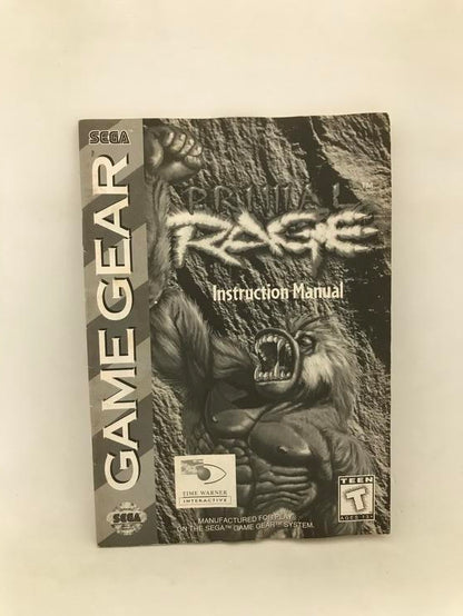 SGG PRIMAL RAGE INSTRUCTION BOOKLET ENGLISH