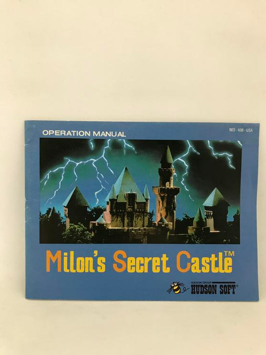 NES MILON'S SECRET CASTLE INSTRUCTION BOOKLET ENGLISH (usagé)