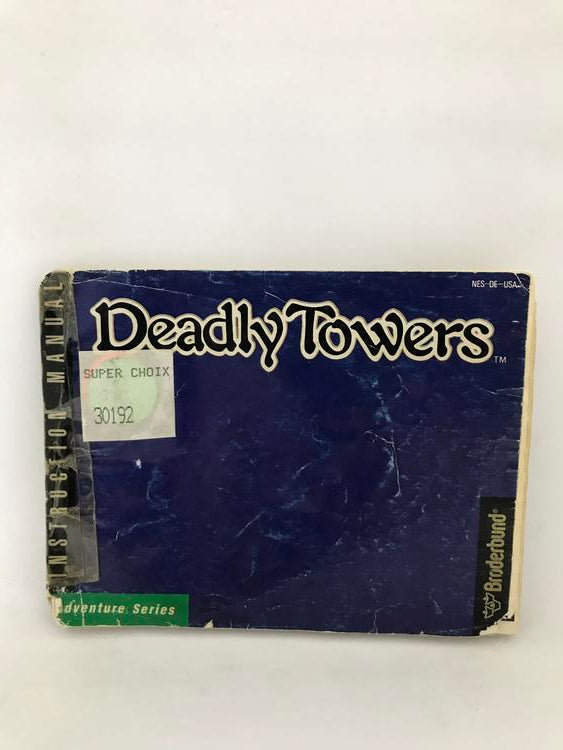 NES DEADLY TOWERS INSTRUCTION BOOKLET ENGLISH