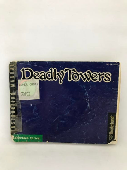 NES DEADLY TOWERS INSTRUCTION BOOKLET ENGLISH