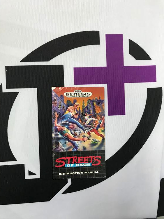 GEN STREETS OF RAGE INSTRUCTION BOOKLET ENGLISH (usagé)