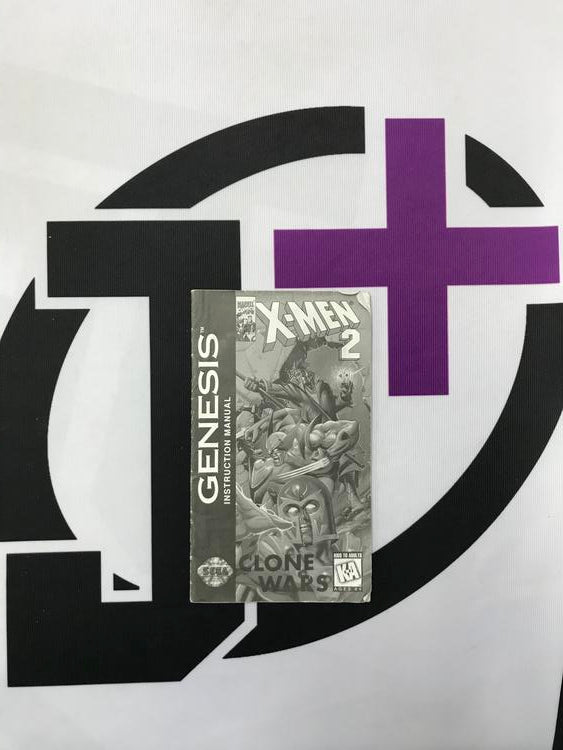 GEN X-MEN 2 CLONE WARS INSTRUCTION BOOKLET ENGLISH