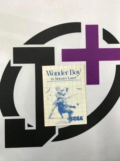 SMS WONDER BOY IN MONSTER LAND INSTRUCTION BOOKLET ENGLISH (usagé)