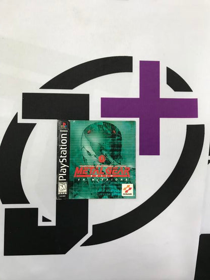 PS1 METAL GEAR SOLID VR MISSIONS INSTRUCTION BOOKLET ENGLISH (usagé)