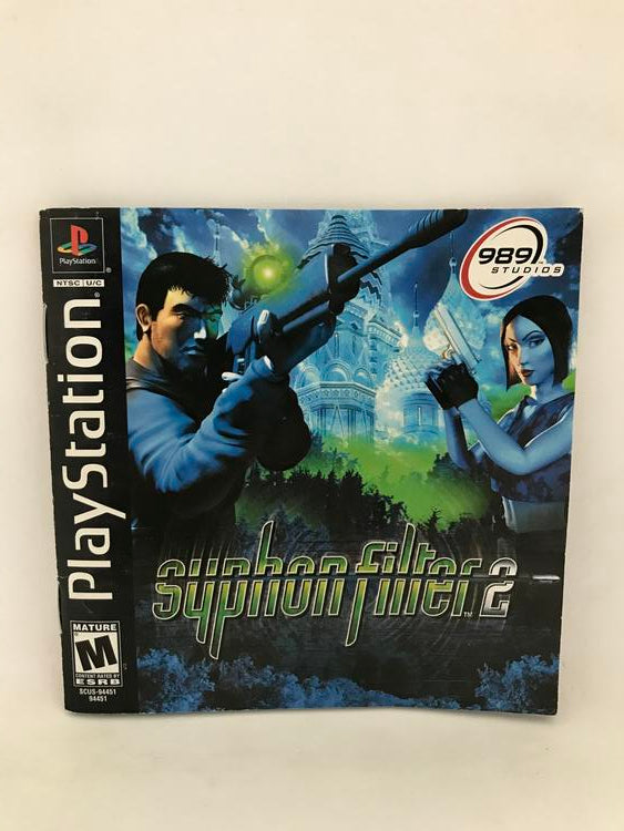 PS1 SYPHON FILTER 2 INSTRUCTION BOOKLET ENGLISH (usagé)