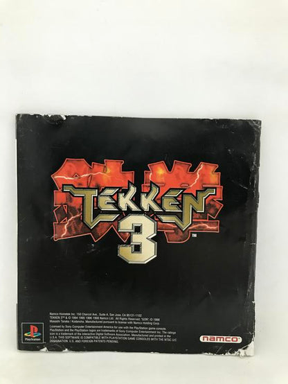 PS1 TEKKEN 3 INSTRUCTION BOOKLET ENGLISH
