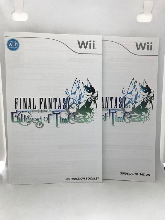WII FINAL FANTASY CRYSTAL CHRONICLES ECHOES OF TIME INSTRUCTION BOOKLET BILINGUAL