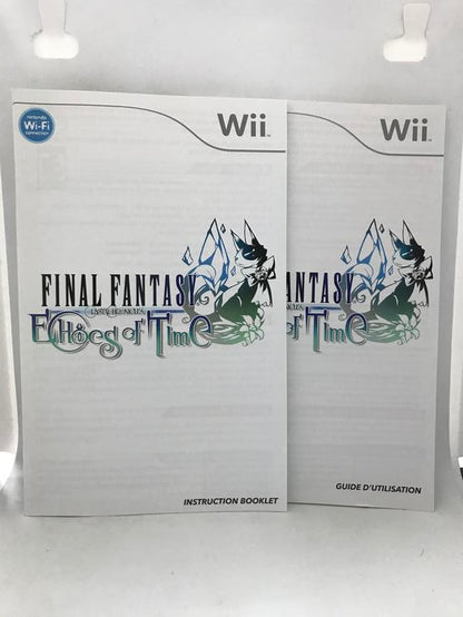 WII FINAL FANTASY CRYSTAL CHRONICLES ECHOES OF TIME INSTRUCTION BOOKLET BILINGUAL