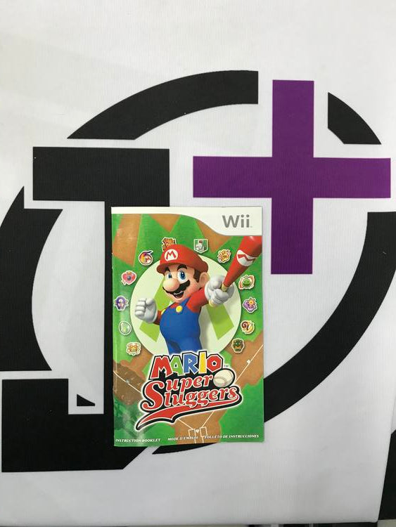 WII MARIO SUPER SLUGGERS INSTRUCTION BOOKLET TRILINGUAL