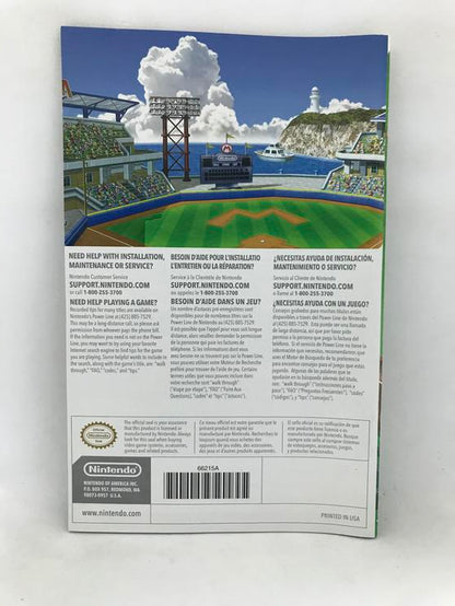 WII MARIO SUPER SLUGGERS INSTRUCTION BOOKLET TRILINGUAL