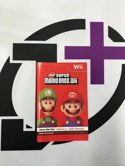 WII NEW SUPER MARIO BROS. INSTRUCTION BOOKLET TRILINGUAL (usagé)