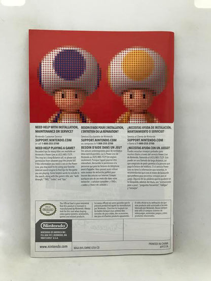 WII NEW SUPER MARIO BROS. INSTRUCTION BOOKLET TRILINGUAL
