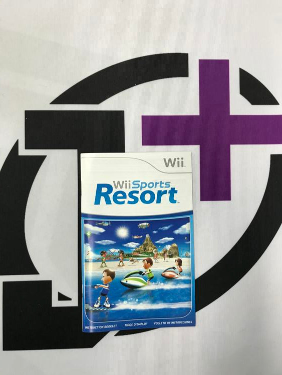 WII WII SPORTS RESORT INSTRUCTION BOOKLET TRILINGUAL (usagé)